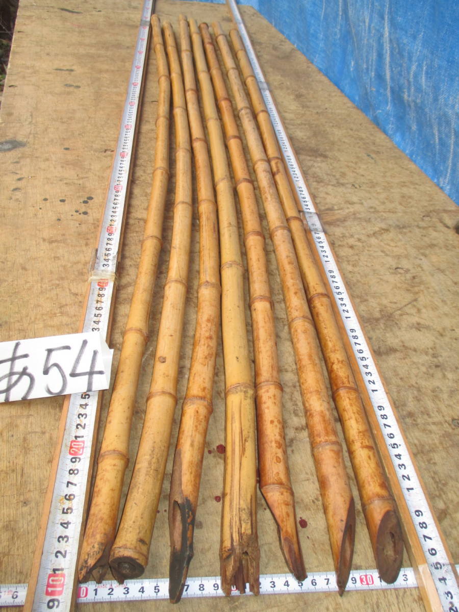 一流の品質 【湖竹】肉厚竹根すす竹6本/検)竹笛煤竹飴色すす竹花器茶