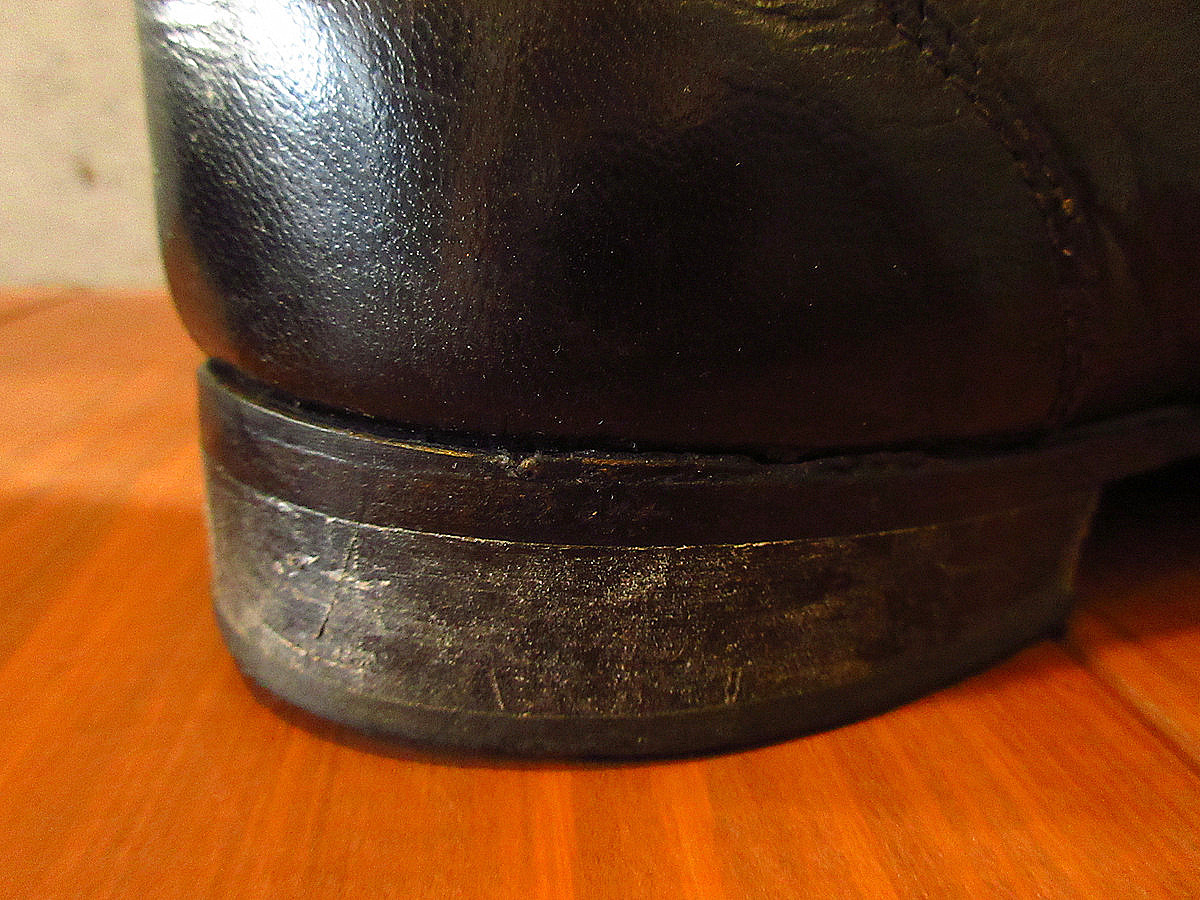 ビンテージ70’s●Uチップローファー黒size 11 EEE●230502k6-m-lf-30cm 1970sレザー革製メンズ古靴の画像10