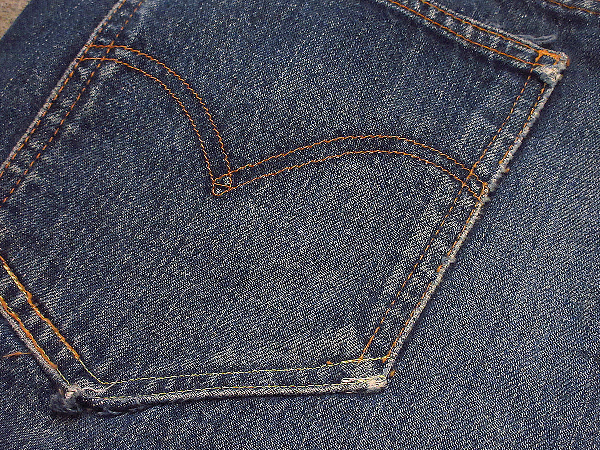 ビンテージ60's●Levi's 606実寸W99cm●230514i6-m-pnt-jns-w39リーバイスデニムジーンズテーパードBIG EビッグE_画像6