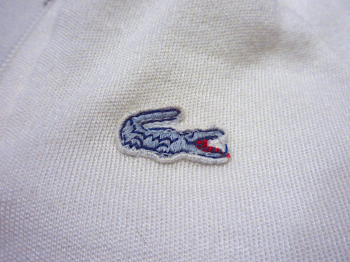 ビンテージ80's●IZOD LACOSTEキッズライン入りジップアップパーカ白size 3/6 MONTHS●230522c1-k-jk 1980sフード付きジャケット_画像5