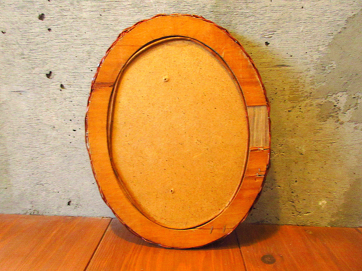  Vintage * овальный Wicca - зеркало *230524k7-otclct дерево ветка вязаный умение интерьер дисплей зеркало мелкие вещи 