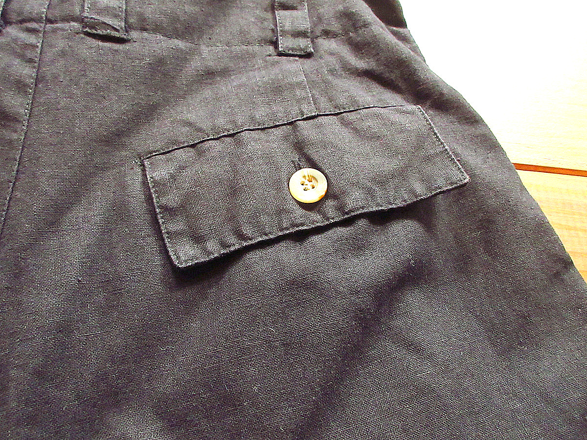 Vintage 80*s90*s*INTENSE женский шорты чёрный полный размер W62cm*230529k5-w-sht-w24 1980s1990s шорты хлопок лен 