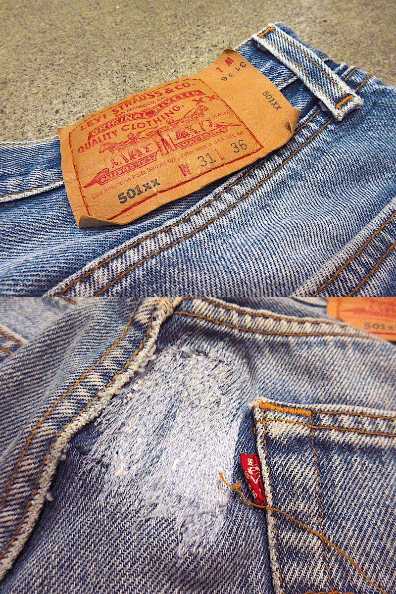 ビンテージ90's●Levi's 501実寸W76cm●230527m2-m-pnt-jns-w29リーバイスジーンズデニムパンツボトムスメンズ古着_画像9