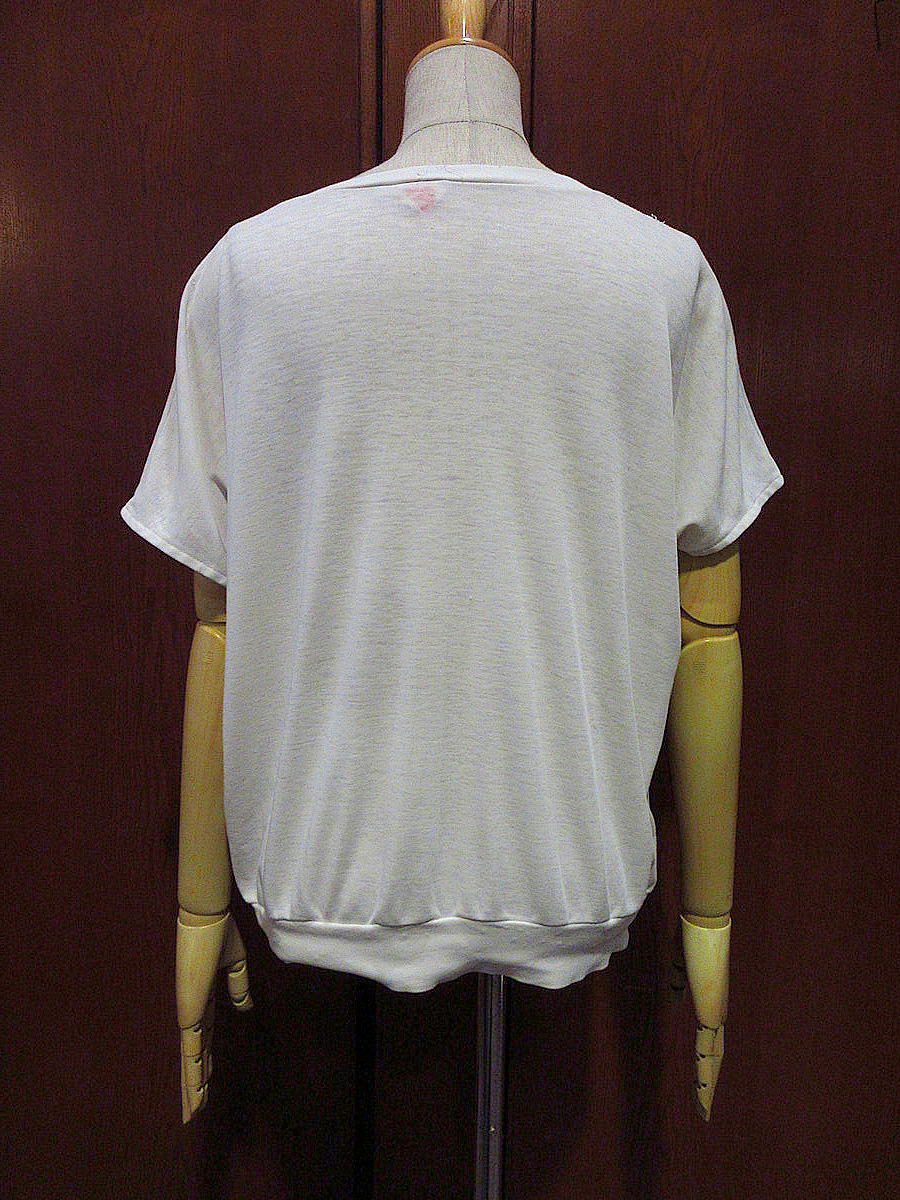  Vintage 80*s*JANE COLBY lady's California raisin Henley neckline T-shirt *230504k5-w-tsh 1980s tops old clothes 