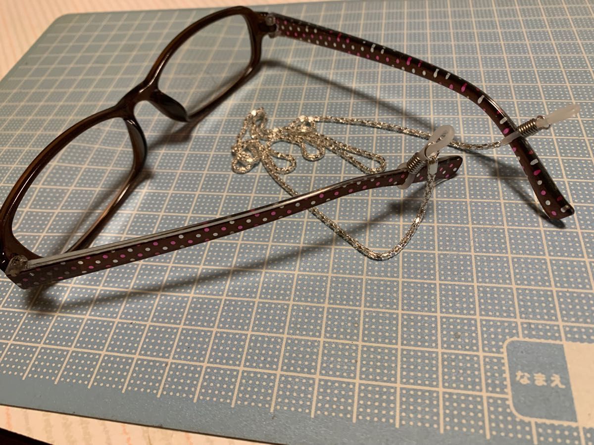 メガネチェーン 全長約60cm カラー シルバー