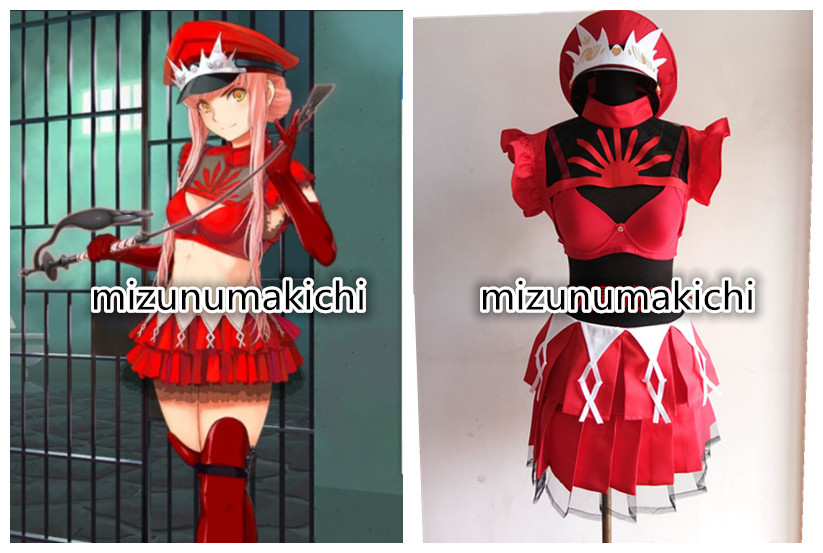 早割クーポン！ Fate/Grand Order☆女王メイヴ 赤 ☆コスプレ衣装+帽+ 