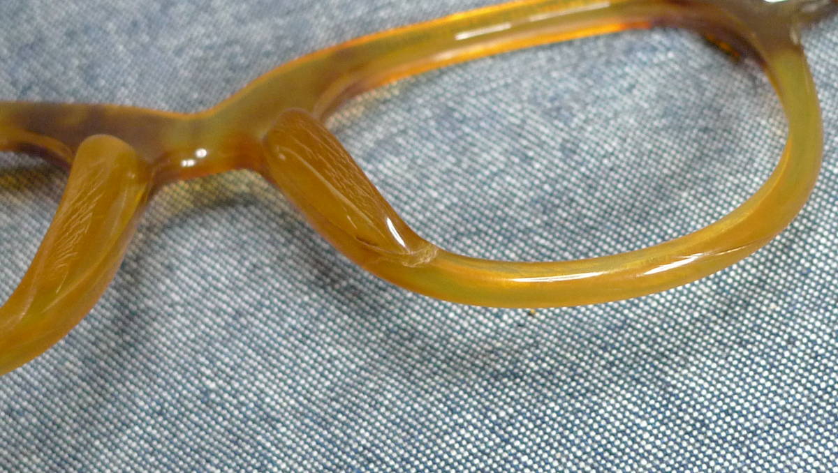 大きな割引 y333△べっ甲 眼鏡フレーム ◇ 黄色 22g メガネ めがね 黄