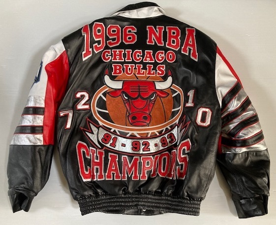 Chicago Bulls Jacket Jeff Hamilton 72-10 1996 Championship