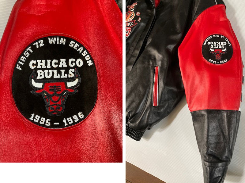Chicago Bulls Jacket Jeff Hamilton 72-10 1996 Championship_画像8
