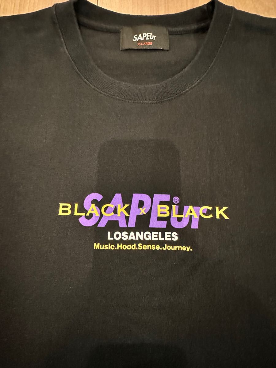SAPEur サプール BLACK×BLACK コラボ Tシャツ|Yahoo!フリマ(旧 SAPEur サプール BLACK×BLACK コラボ Tシャツ|Yahoo!フリマ(旧