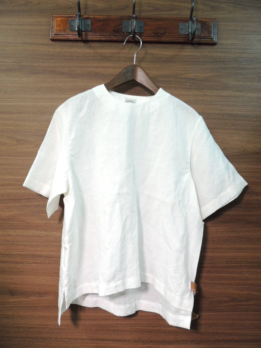 定価30240円 19SS サンシー SUNSEA LINEN BELTED TEE リネン 麻 ベルテッド 半袖 プルオーバー シャツ Tシャツ 1サイズ 白 ホワイト(その他)｜売買された