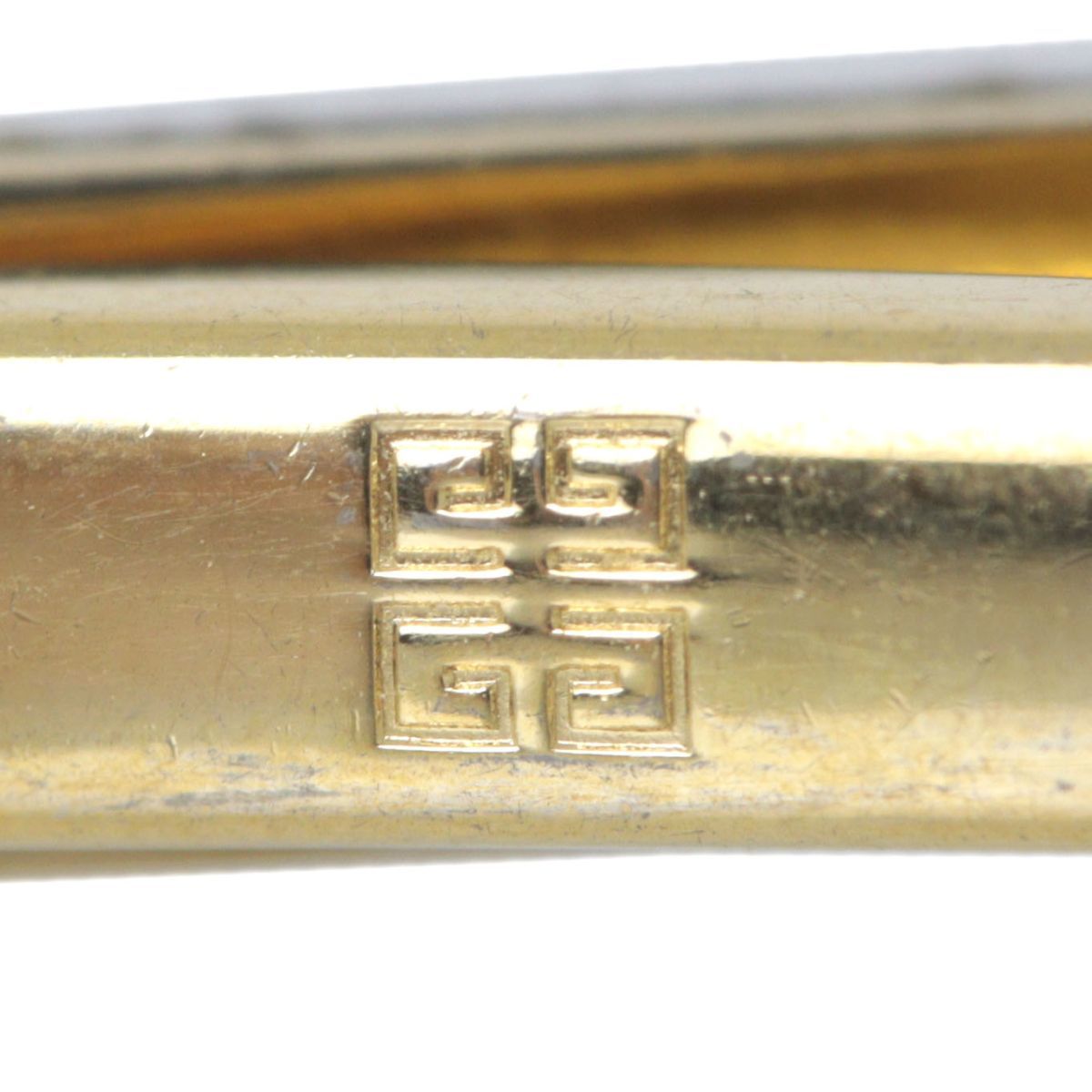 GIVENCHYji van si. дизайн логотипа булавка для галстука Gold × серебряный × черный 50×5(mm) NT B разряд 