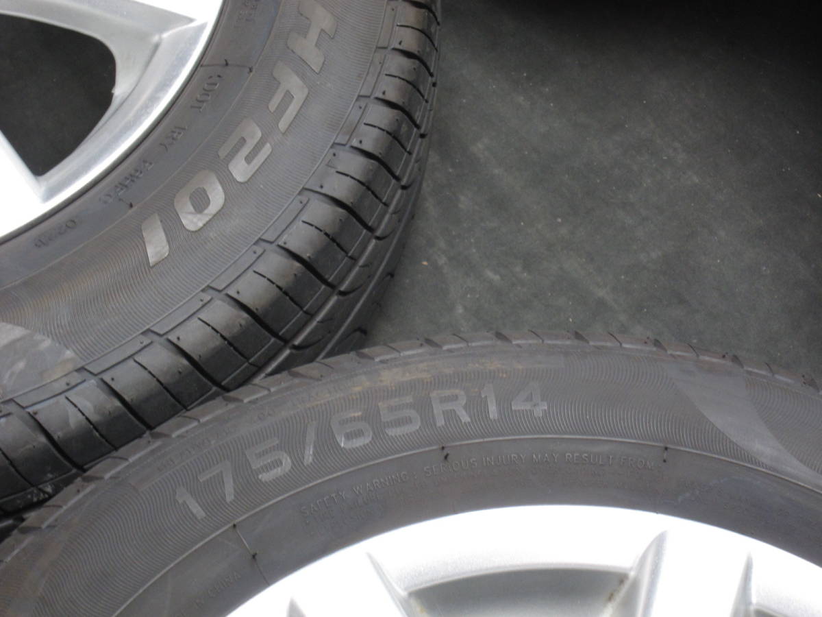 ★☆ 社外アルミ 175/65R14 フィット キューブ デミオ bB パッソ サクシード PCD100/+38 #21715 ☆★_画像6