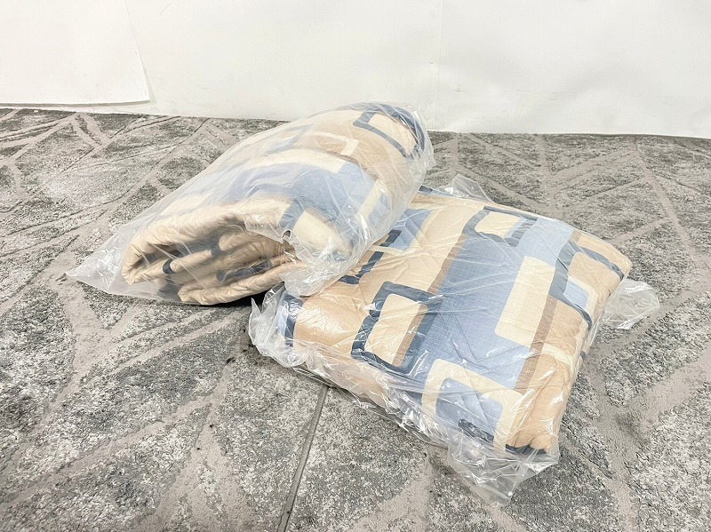 【米軍放出品】☆未使用品 ベッドカバー 2枚 ベッドスプレッド キルティングカバー ソファーカバー (140) ☆CE9I_画像2