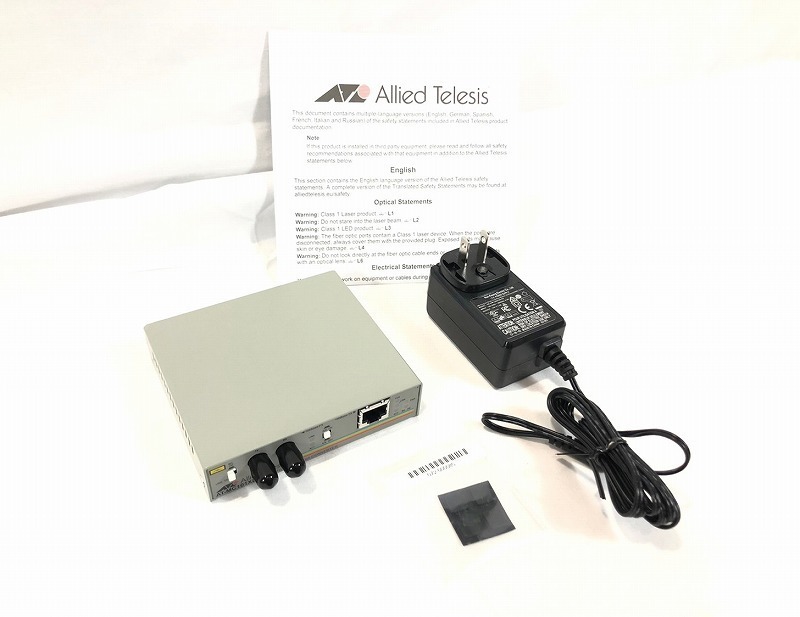 【米軍放出品】☆未使用品 Allied Telesis 光ファイバーメディアコンバーター AT-MC101XL (60) ☆CE1N_画像1