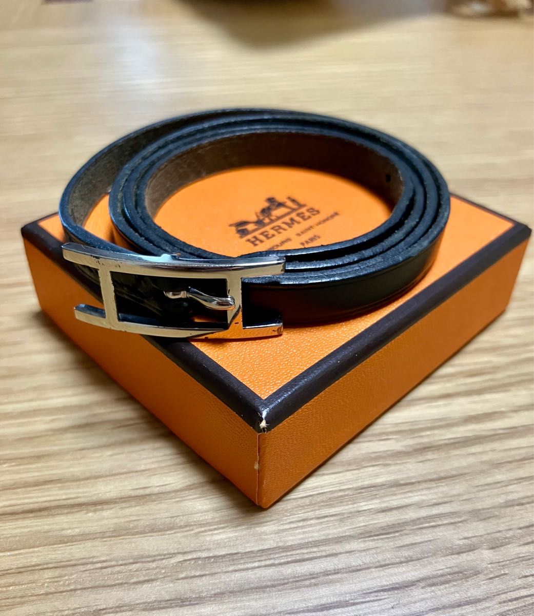 【レア品】エルメスHERMESアピ3連ブレスレット ネックレス ベルト着画あり 【レア品】エルメスHERMESアピ3連ブレスレット ネックレス ベルト着画あり