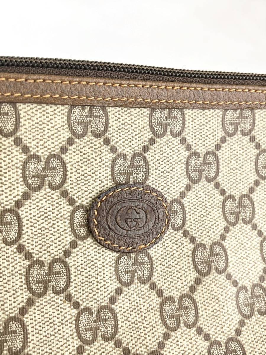 【1円】 GUCCI グッチ クラッチバッグ 89.01.045 オールドグッチ アイボリーの画像8