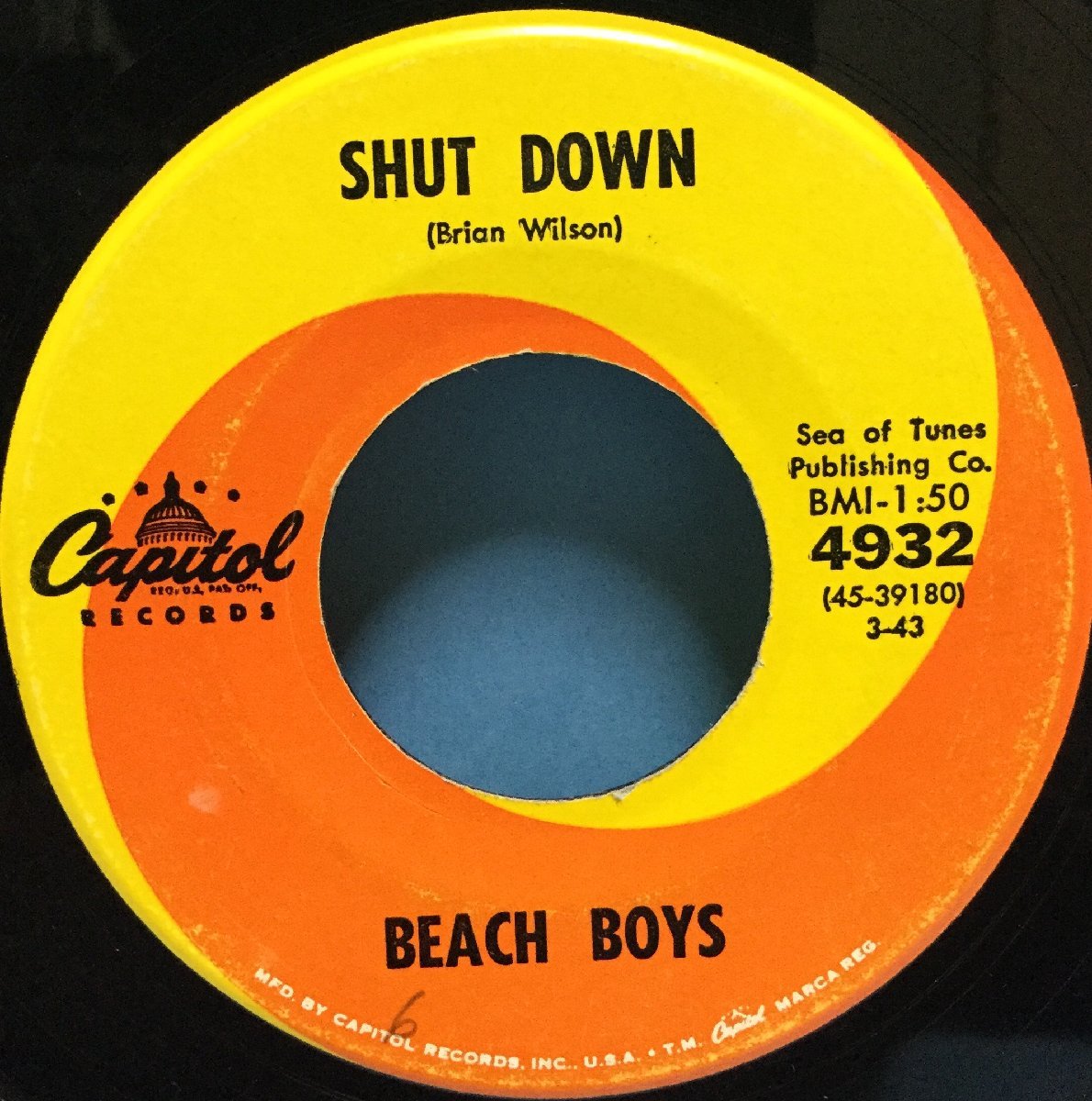 EP 洋楽 The Beach Boys / Surfin' U.S.A. 米盤_画像3