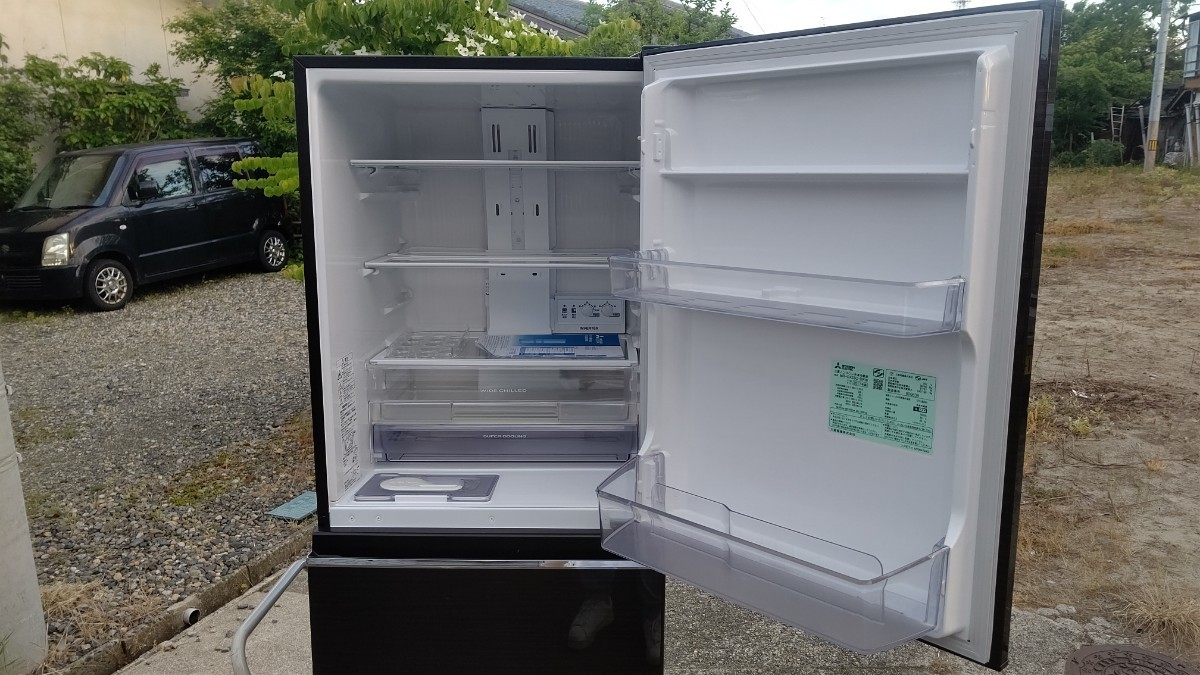 三菱 MITSUBISHI MR-CX33C-BR 2017年製 冷凍冷蔵庫 330L 3ドア 右開き