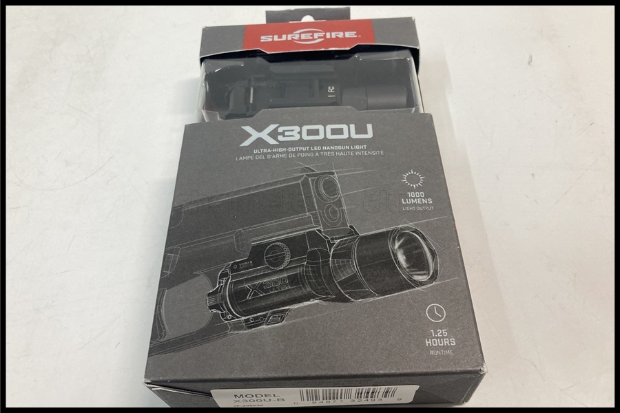 東京)SUREFIRE/シュアファイア X300UーB 1000ルーメン ブラック 実物