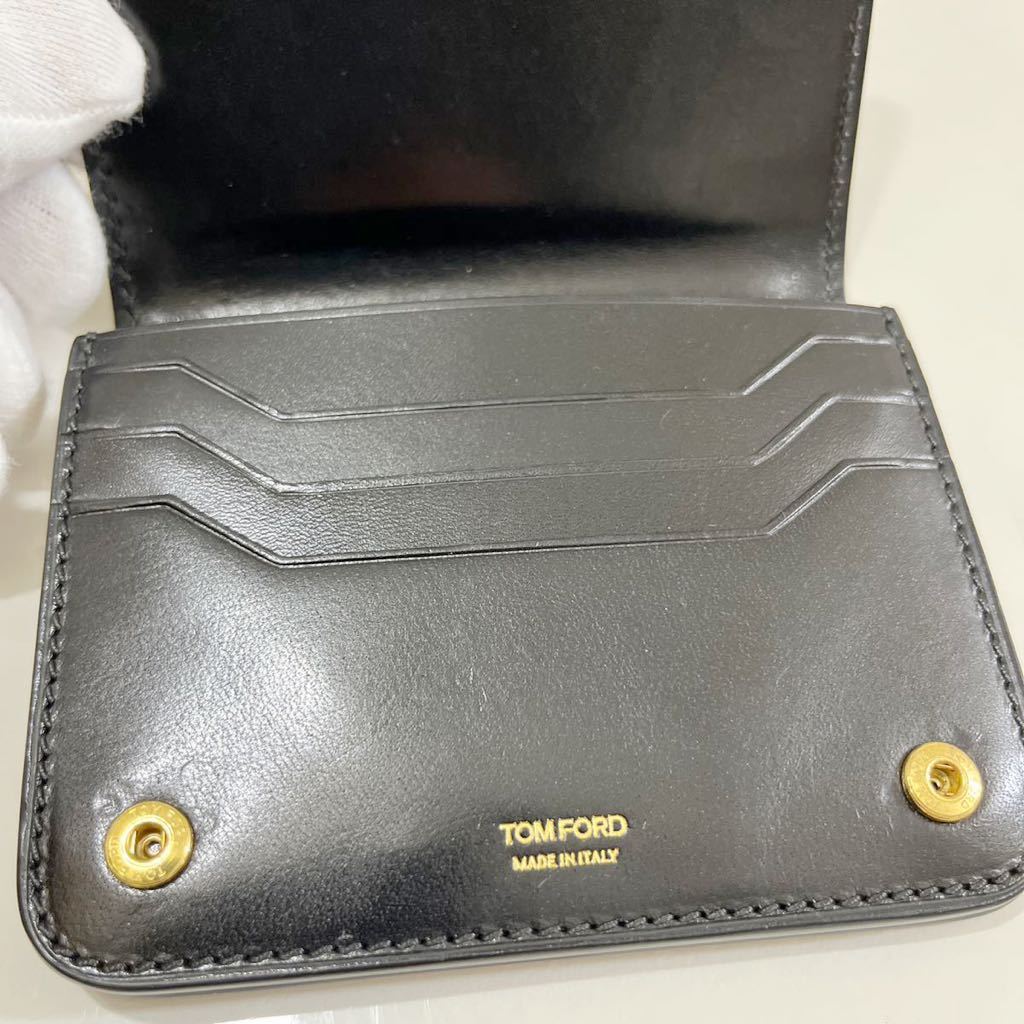 トムフォード　TOMFORD 折り財布　革　ウォレットコインケース 小銭入れ 二つ折り財布_画像7