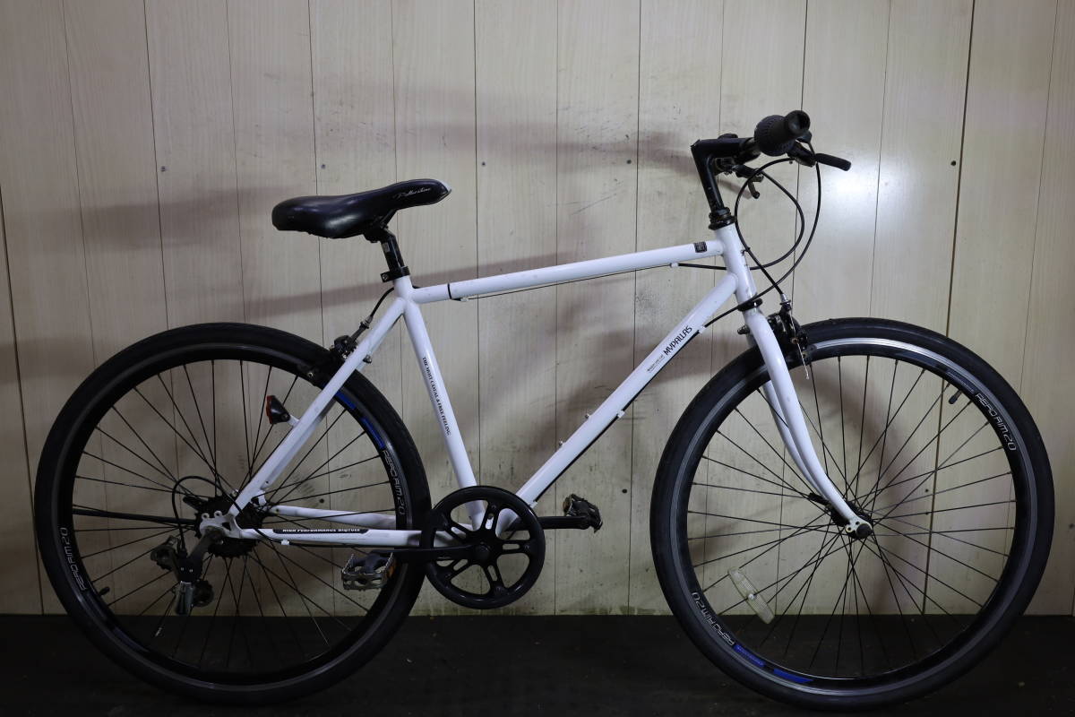 My Pallasマイパラス 700C シマノ6速 460mm WHITE色 クロスバイク自転車、サイクリング
