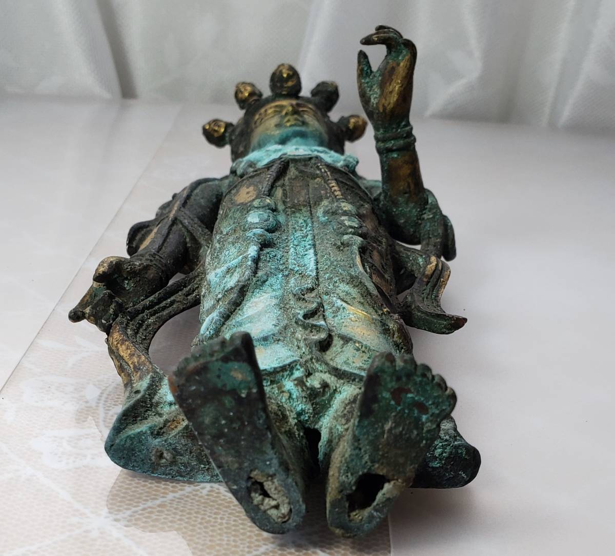 大名品】◇新羅金銅十一面観音立像菩薩立像 新羅仏 仏像◇ 大名品】◇新羅金銅十一面観音立像菩薩立像 新羅仏 仏像◇