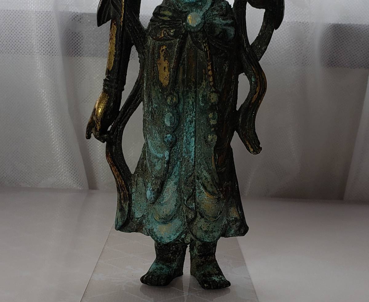 大名品】◇新羅金銅十一面観音立像菩薩立像 新羅仏 仏像◇ 大名品】◇新羅金銅十一面観音立像菩薩立像 新羅仏 仏像◇