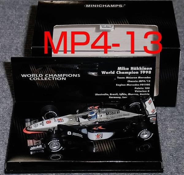 WCコレ 1/43 マクラーレン MP4/13 ハッキネン 1998 McLaren MERCEDES