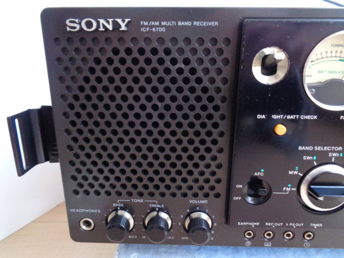 SONY ソニー ICF6700 5バンドラジオ(FM/MW/SW1~3)整備作動品 SONY ソニー ICF6700 5バンドラジオ(FM/MW/SW1~3)整備作動品