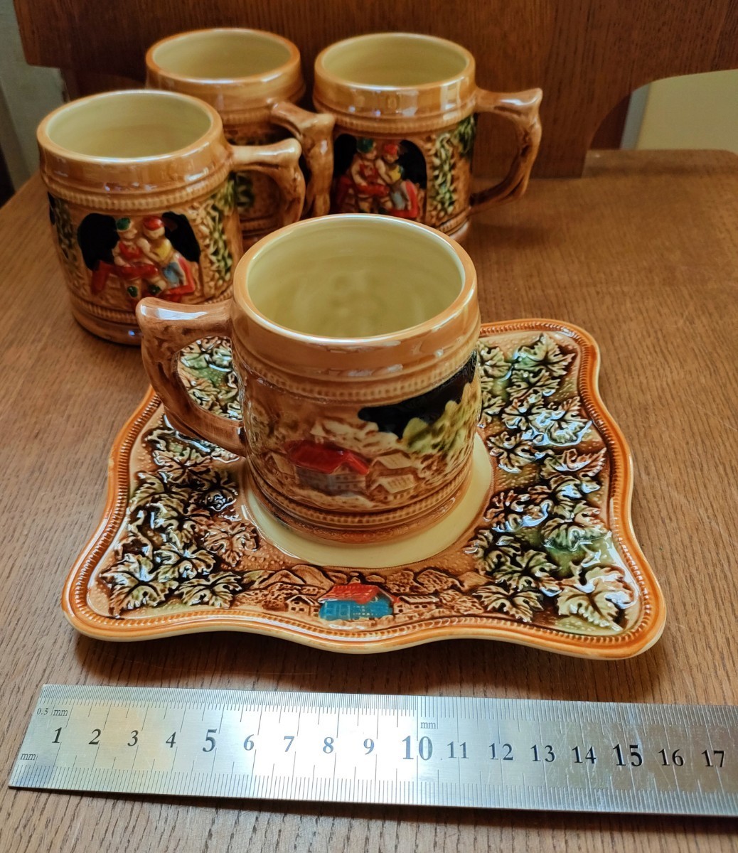 ☆ SANYO JAPAN カップ&ソーサー 5客セット コーヒーカップ ☆ SANYO JAPAN カップ&ソーサー 5客セット コーヒーカップ