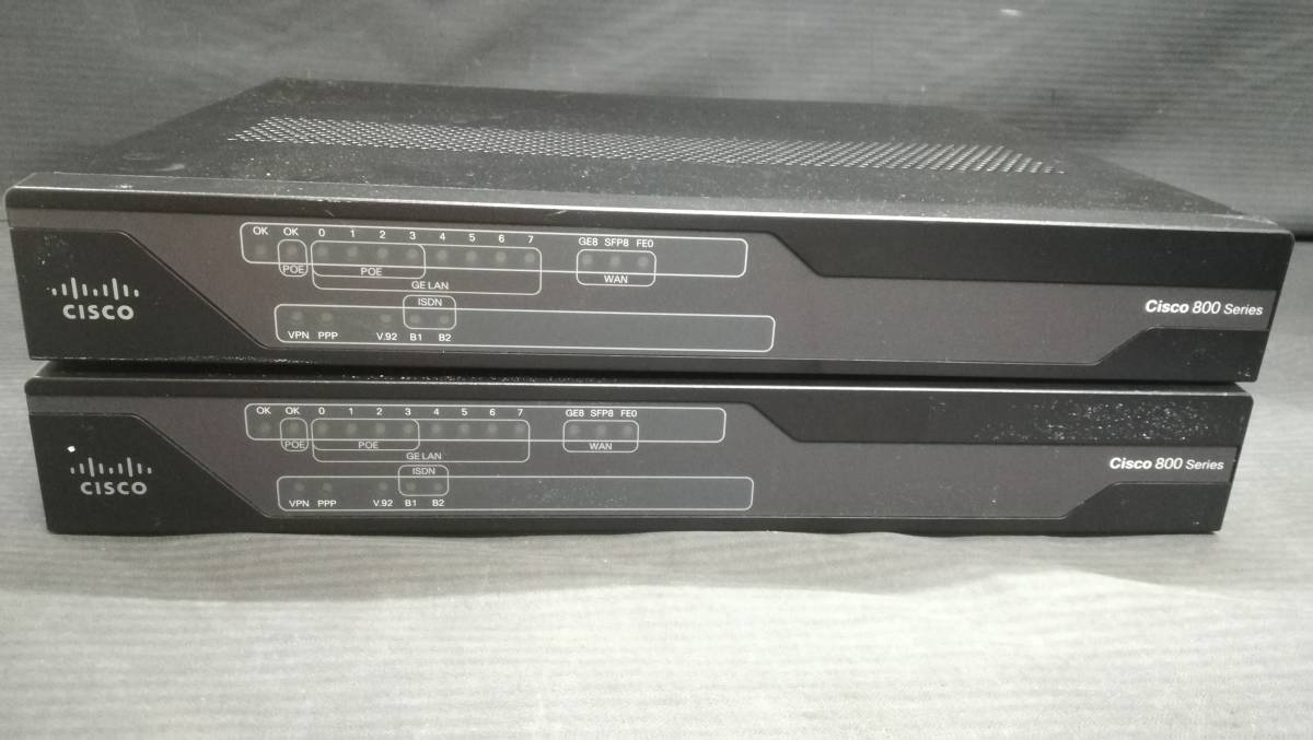 動作品♪】Cisco C891FJ-K9 V01 サービス統合型 ルーター 800 sries/AC