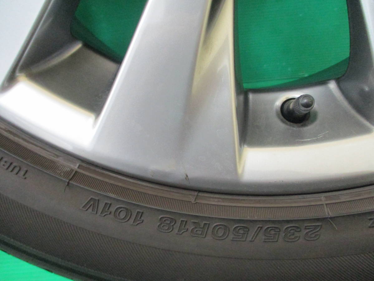 トヨタ純正【7.5+45 5H-114.3】BRIDGESTONE REGNO 235/50R18 4本set 埼玉県発 現物確認OK♪アルファード ヴェルファイアなど_画像6