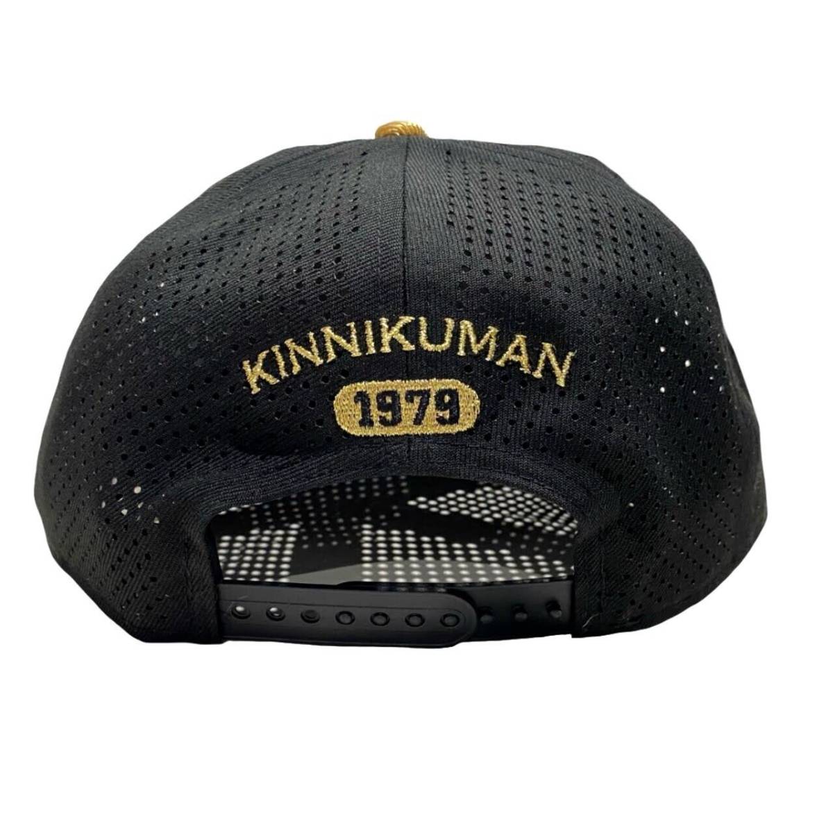 送料無料★キン肉マンアパレル New Era 9FIFTY KINマーク 刺繍 ゴールドバイザー＆パンチング キャップ★スナップバックダック/帽子 即決！_画像3