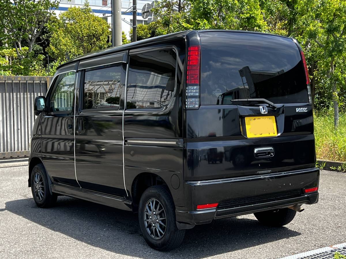 車検付き!即戦力!H22年 ホンダ バモスM 人気の黒 社外アルミ 前席