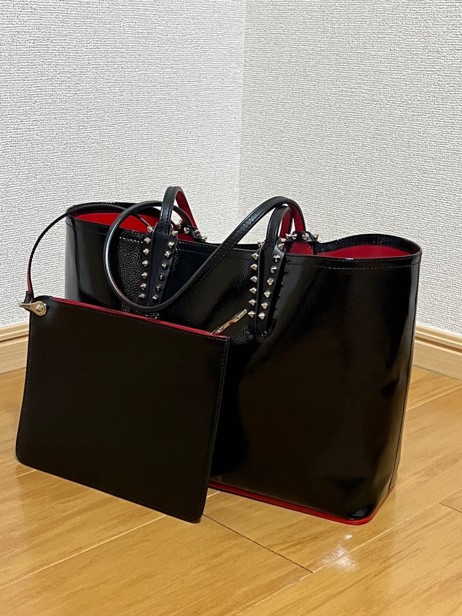 クリスチャン ルブタン 超美品 カバタ ポーチ付きトートバッグ