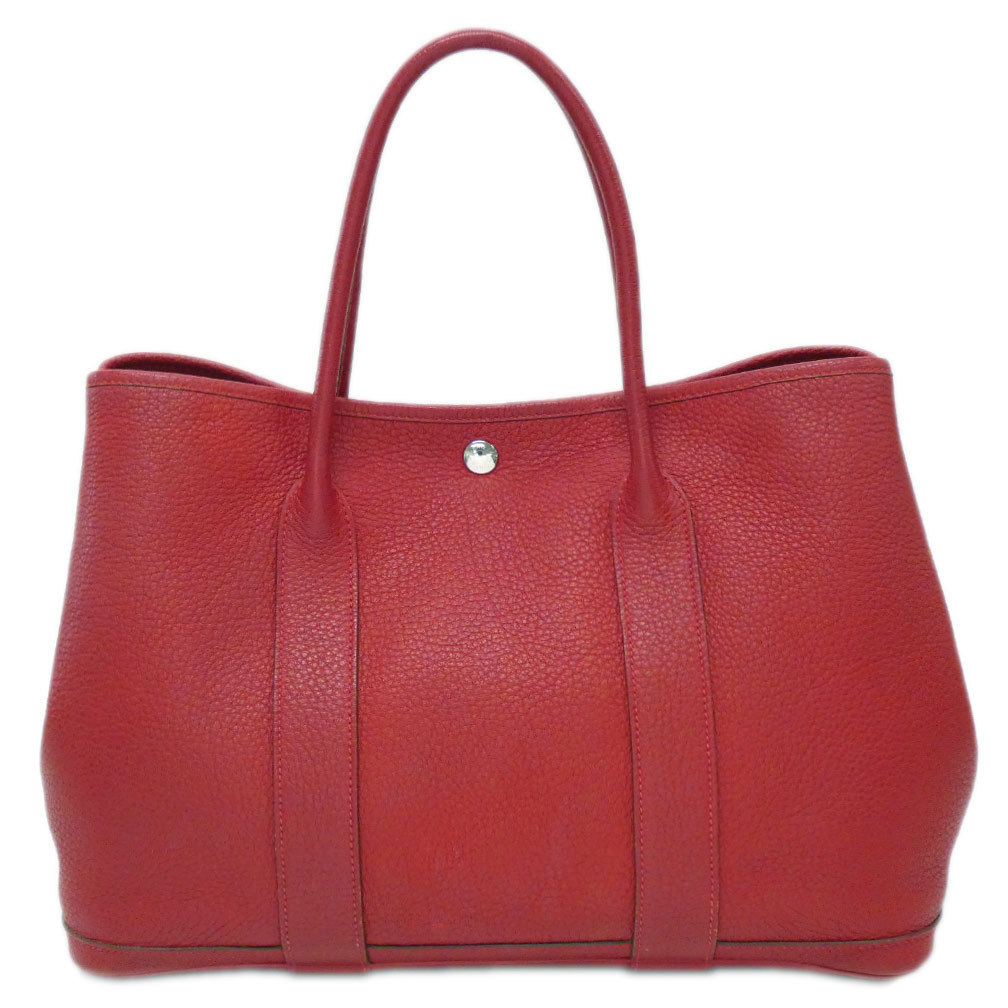 輝く高品質な HERMES バッグ エルメス 中古 トート 01016 ルージュ □Q刻印(2013年) ガーデンパーティーPM その他 輝く高品質な HERMES バッグ エルメス 中古 トート 01016 ルージュ □Q刻印(2013年) ガーデンパーティーPM その他