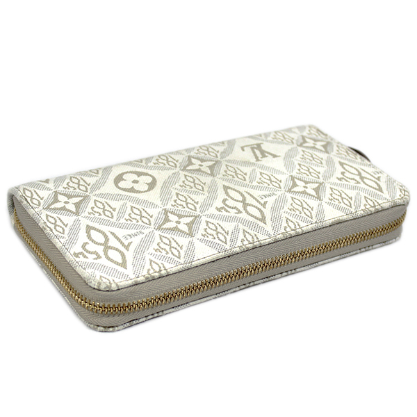 美品 ルイヴィトン 財布 M81172 LV ジャガード ジッピー・ウォレット