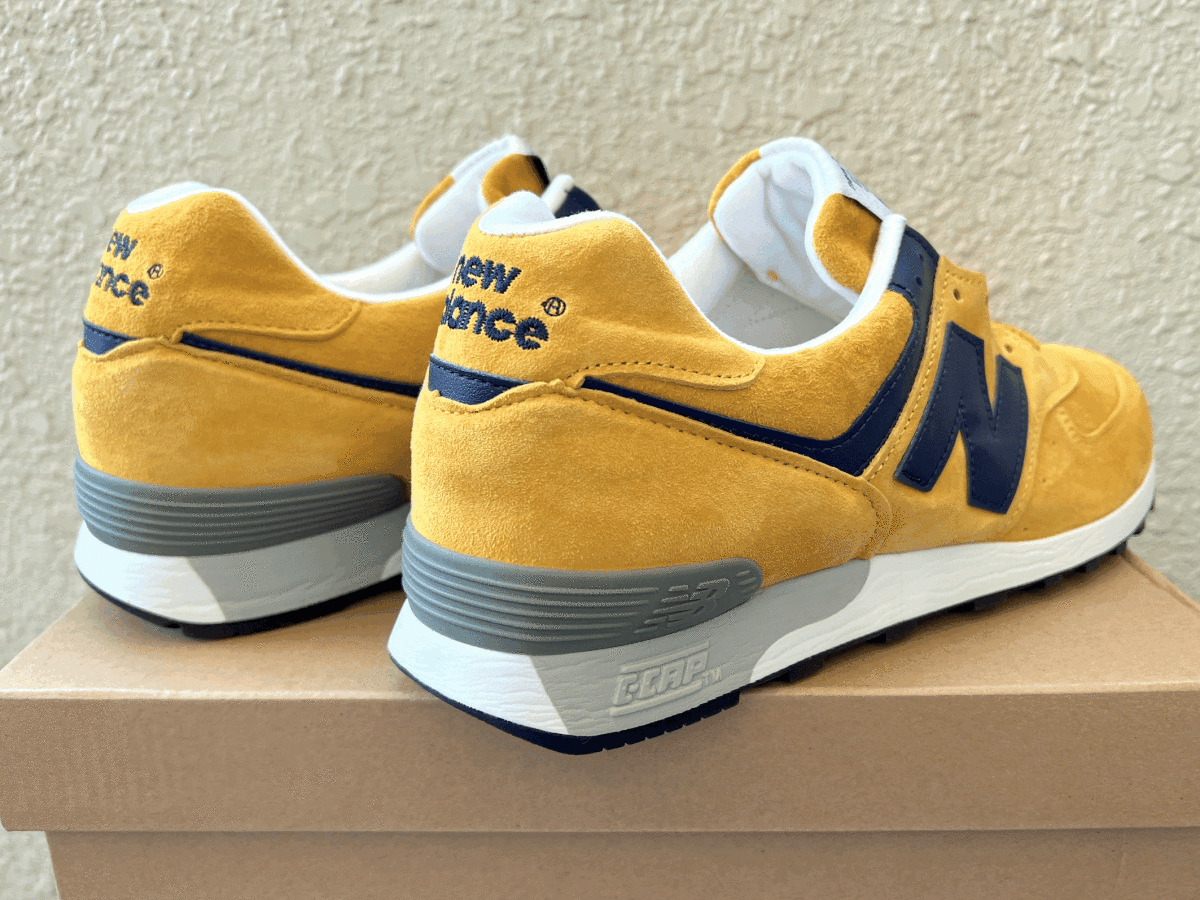 国内正規品 New Balance M576PYB UK製 イエロー×ブルー US8.5 26.5cm 限定イギリス英国製 スエード Made In England 黄色/青 NBスニーカー_画像6