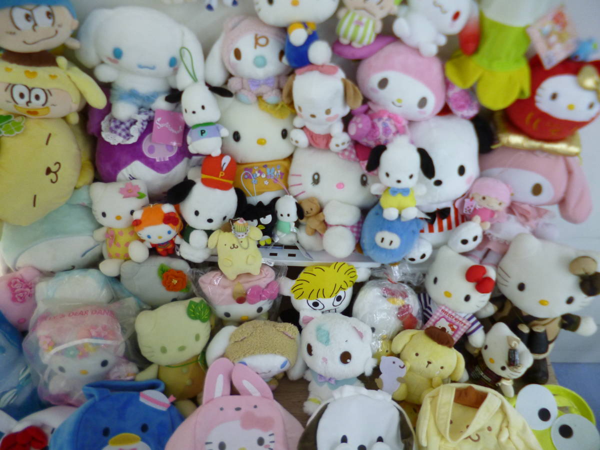 ヤフオク! - サンリオ ぬいぐるみ まとめ キティ マイメロディ シナモ...