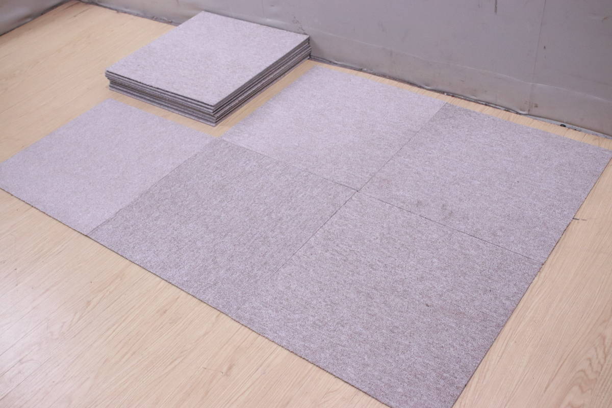  ковровая плитка 50×50cm натуральный 20 шт. комплект AL1503 б/у офис / офисная работа место и т.п. текущее состояние товар сделано в Японии komeli#(F7068)