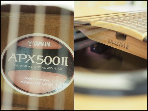 YAMAHA APX500Ⅱ エレアコ アコースティックギター チューナー内蔵 ソフトケース付き 楽器/170サイズの画像5