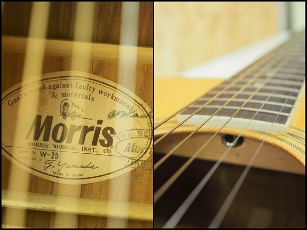 MORRIS W-25 アコースティックギター ソフトケース付き 楽器/170サイズの画像5