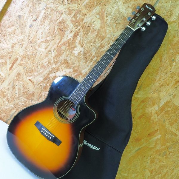 MORRIS FC-2TS エレアコ アコースティックギター ソフトケース付き 美品 楽器/170サイズの画像1
