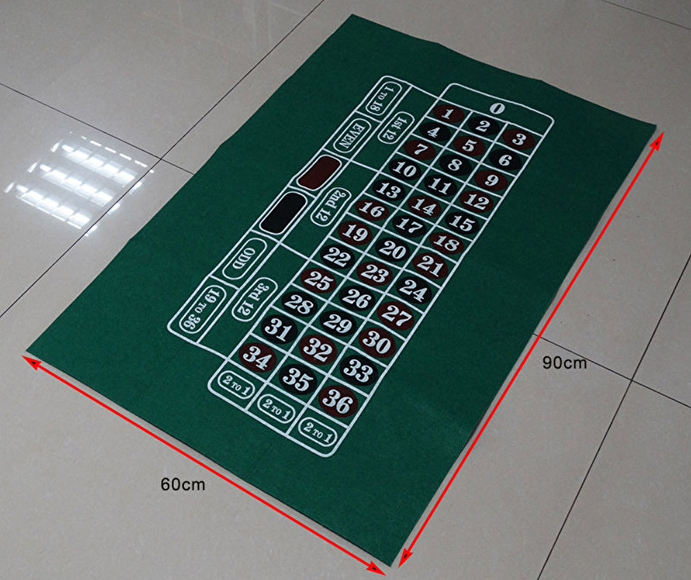 送料無料 本格的 ルーレット ブラックジャック リバーシブル ゲーム マット カジノ テーブルゲーム 厚手 マット パーティー ZA-411_画像7
