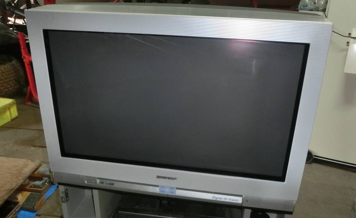  sharp SHARP 32 type digital Hi-Vision flat surface Brown tube tv 32C-HE1