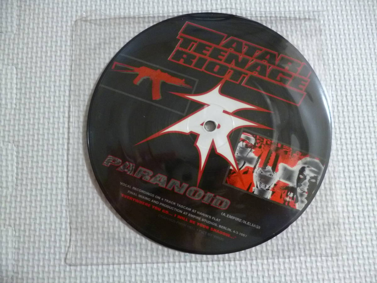 新品未使用 ATARI TEENAGE RIOT / ASIAN DUB FOUNDATION -Split 7"■'97年UK限定ピクチャーヴィニール盤 ミクスチャー ブレイクビーツ _画像1