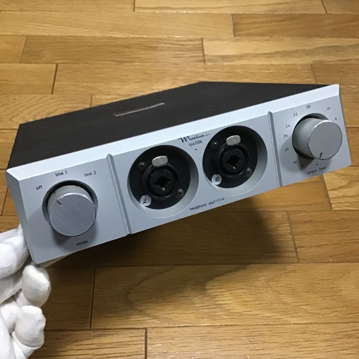 送料無料 musica フルバランス ヘッドホンアンプ HPA200B バランスケーブル付き☆ ムジカ HD650 HD25-1 ゼンハイザー XLR_画像3