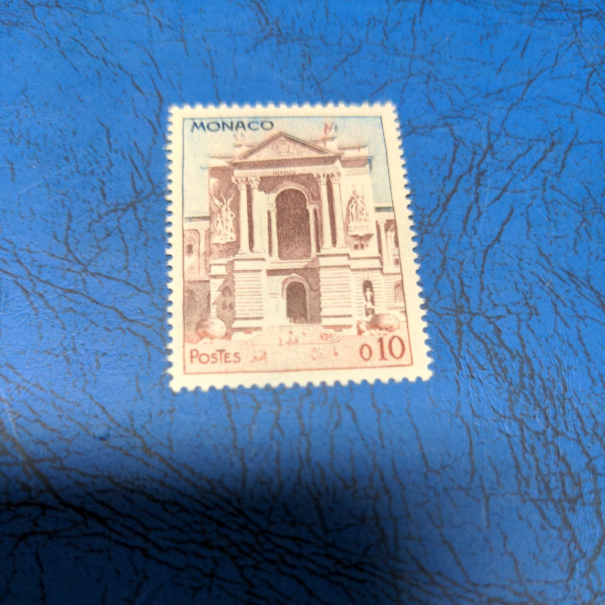 モナコ記念切手 教会 0.10フラン　　1種　　切手未使用 　_画像1