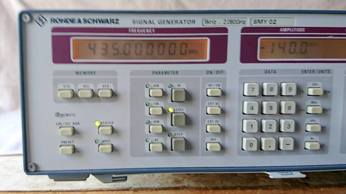 Yahoo!オークション - ROHDE & SCHWARZ シグナルジェネレータ Yahoo!オークション - ROHDE & SCHWARZ シグナルジェネレータ